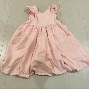 Hanna Andersson Super Soft Skater Dress (Petal Pink) - Size 8